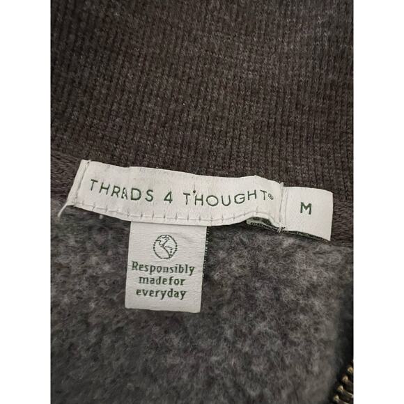 Thread 4 thought brown half zip sweatshirt neutral casual - Picture 6 of 7